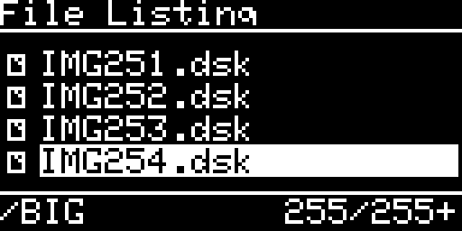 the 255 entries limit: the counter reads 255/255+