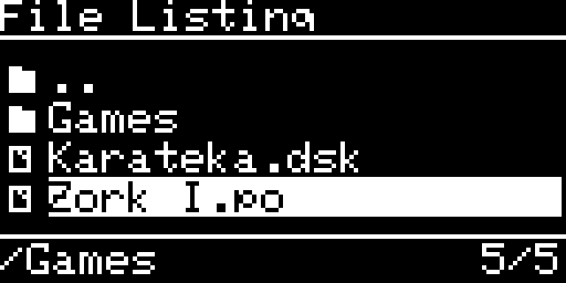 File listing, scrolled to the last entry