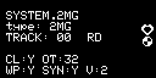 The image page of a 2MG image