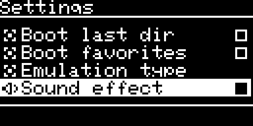Settings, Disk II, sound effect on