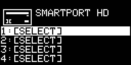 SmartPort screen, partition 1 selected