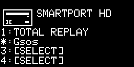 SmartPort screen, two partitions mounted, partition 2 marked with a star as the first to boot